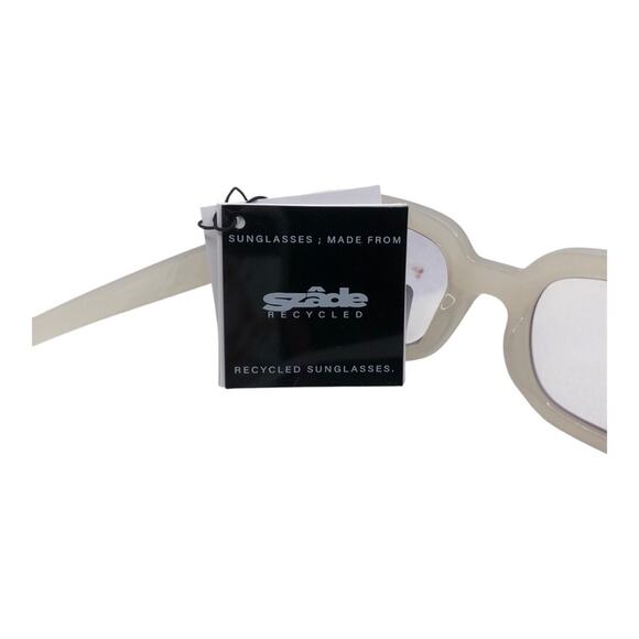 SZADE NIB Watts Ash Bubblegum Sustainable On Trend Rectangular Frame Sunglasses - Picture 12 of 16